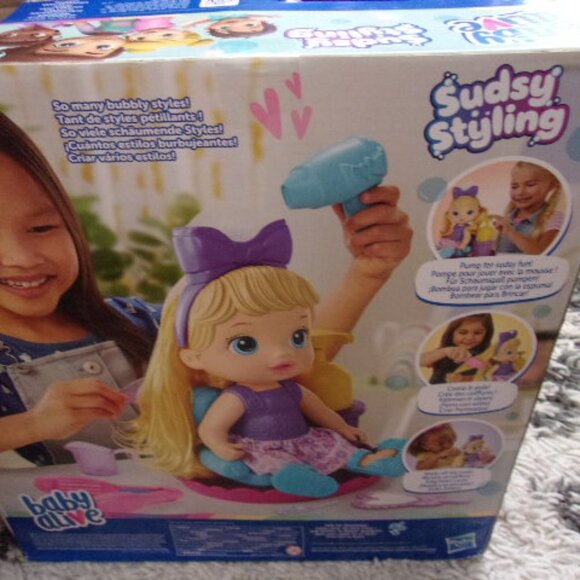 Sudsy Styling Baby Alive bubbly salon fun new in package - Picture 2 of 2